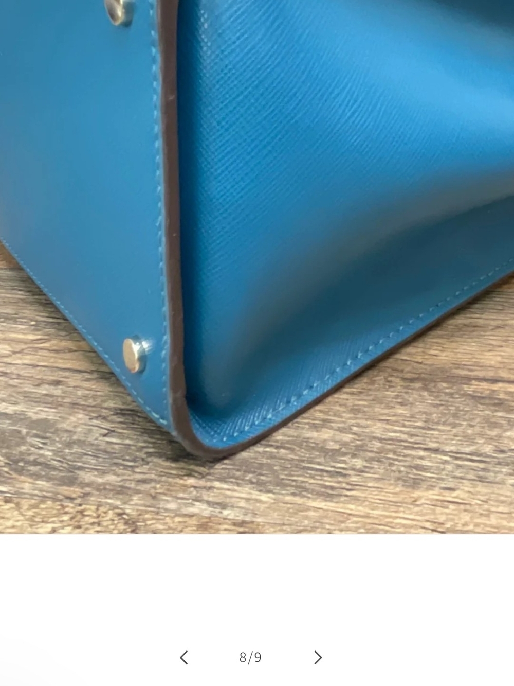 KATE SPADE Purse New York Teal Leather Satchel Bag - Picture 9 of 10